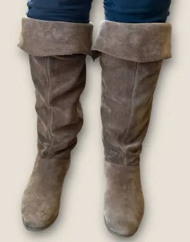 Jessica Simpson  Brown Suede Knee-High Boots with Buckle Fall Autumn Size 9.5 - Image 1