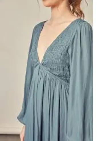 C'ISA Tie Back Babydoll Mini Dress GOTH WHIMSY FAIRY GRUNGE Size Medium M Plum Purple