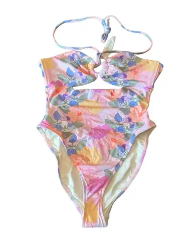 One Piece Dippin Daisys Wave Rider  Floral Print Swimsuit