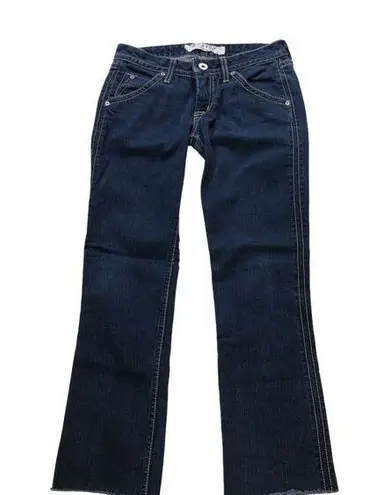 Hudson Jeans  Straight Leg Button Flap Back Pockets Dark‎ Wash 402SD Size 25