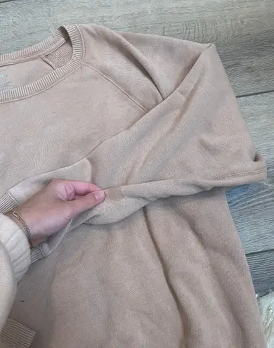 Aerie Orange Tan Pullover Crewneck Sweatshirt