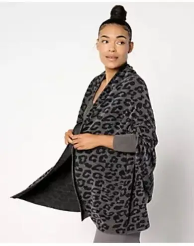 Barefoot Dreams CozyChic Ultra Lite Blanket Wrap carbon black XXS XS