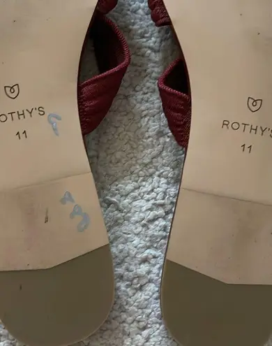 Rothy's Rothy’s The Triple Band Sandals - Sangria Red - Size 11