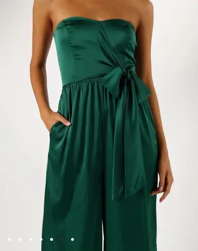 Aakaa TANYA STRAPLESS JUMPSUIT - EMERALD