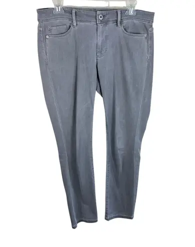 J. Jill Denim Authentic Fit Gray Slim Ankle Cotton Blend Mid Rise Jeans Size 6