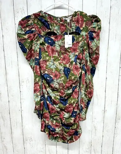 Walter Baker Dress Women Size 4 Royal Garden Verlee Mini Sheath Royal Red Blue