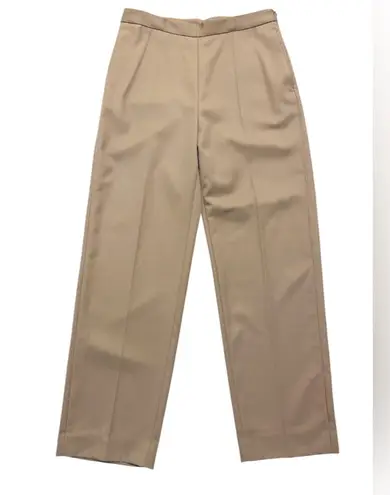 Dries Van Noten dress pants women straight leg tan wool Sz 8 NWT