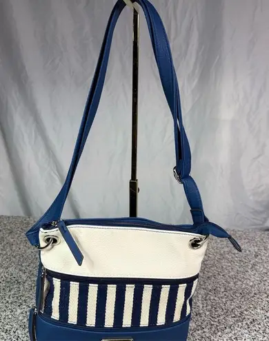 Rosetti Women's Navy Blue & Cream Striped Crossbody Bag