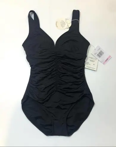Coco reef BLACK VNeck Underwire One-Piece Swimsuit