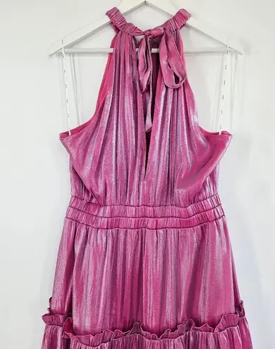 Elliatt Teagan Iridescent Midi-Dress Pink Size XL NWT Mermaidcore Formal Wedding