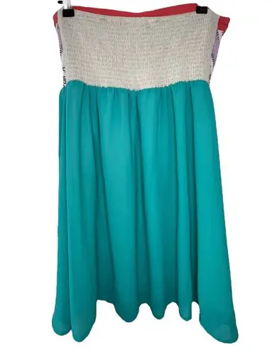 Filly Flair Mini Tube Top Stretchy Dress With Aztec Design