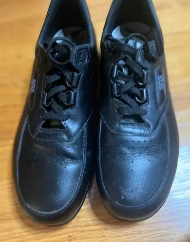 SAS Time Out Black Leather Comfort Walking Shoes Sneakers Lace Up 11 1/ N Size 11.5