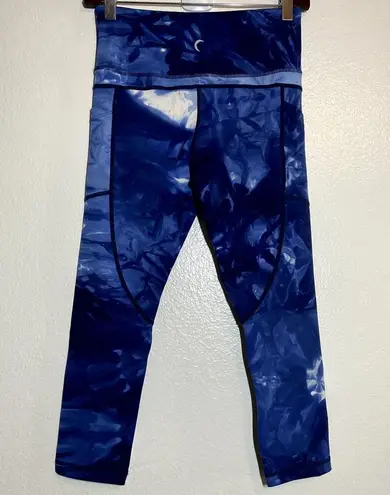 Zyia Active Light N Tight Capri Leggings Hendrix Pocket Hi-Rise Stretch Navy 4