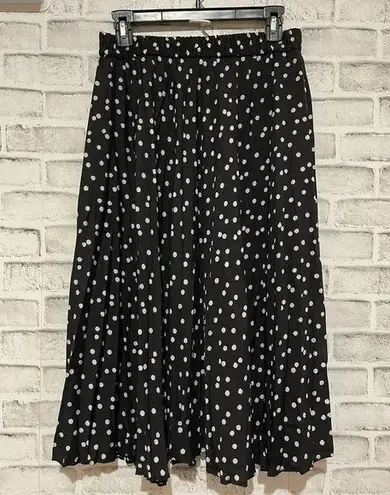 Women’s Time & Tru black with white polka dot a