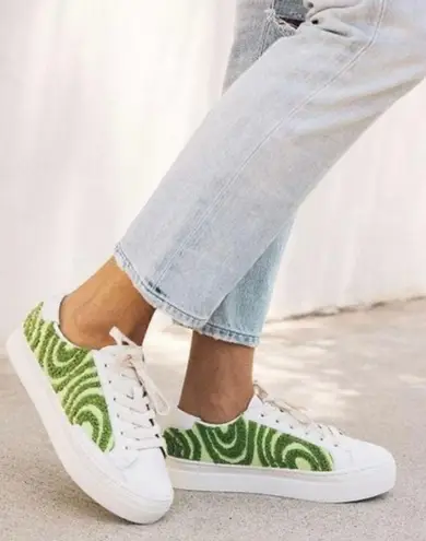 Soludos Women’s Ibiza Platform Psychedelic Green Sneakers