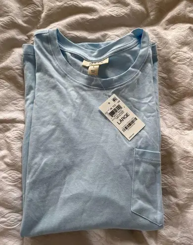 Style & Co NWT:  baby blue T shirt with pocket