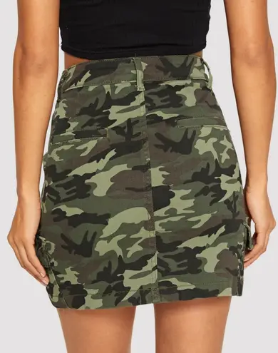 Romwe camo jean skirt 