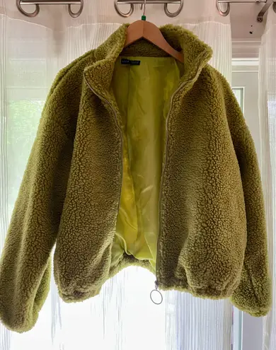 Green Sherpa Jacket Size 4