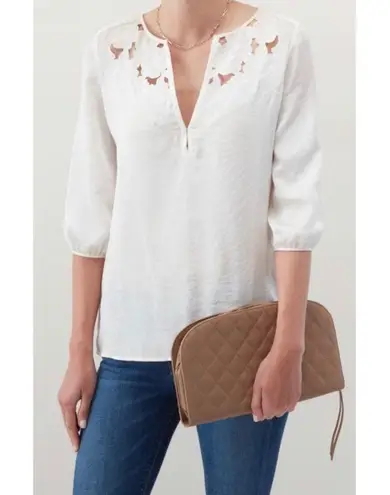 NWT HOBO Cole Quilted Leather Clutch Tan