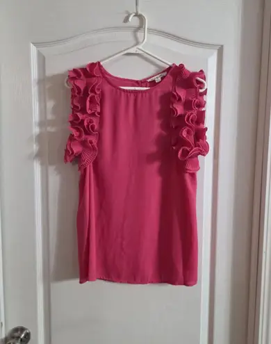 Vine & Love Women’s Punk Ruffle Blouse Size M. 6015