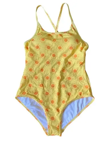 Hanna Andersson women’s one piece swimsuit in sunny yellow “Sunshine Day” print
