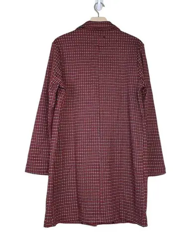 Sanctuary  Womens L Catalina Notch Lapel Plaid Print Coat NEW