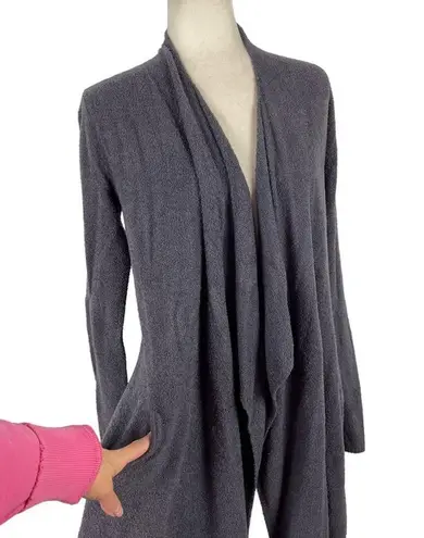 Barefoot Dreams CozyChic Lite Island Wrap Open Front Cardigan Blue 903 Size S/M