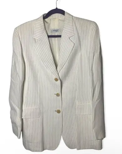 Missoni Donna SZ 10 white pinstriped suit set
