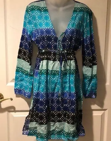 Echo Beach dress caftan swim tunic coverup M Size M