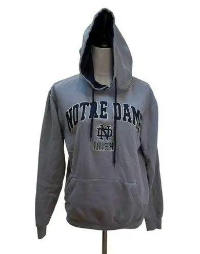 Colosseum  Gray Notre Dame Preppy Colligate Sweatshirt Hoodie Size S