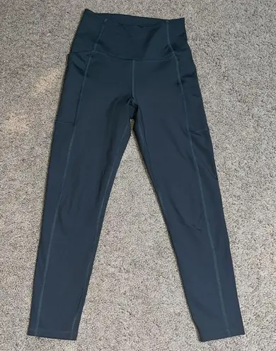 Girlfriend Collective High Waist Compressive Pocket 7/8 Leggings Smoke Gray XS