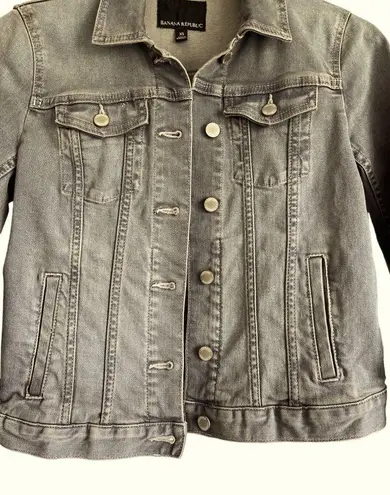 Banana Republic Ladies  Gray Jean Jacket, Size XS