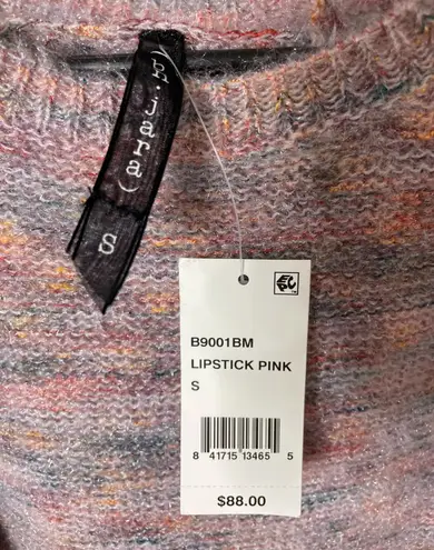 Ban Jara Women’s Lipstick Pink Cold Shoulder Sweater Pullover Small New with Tags