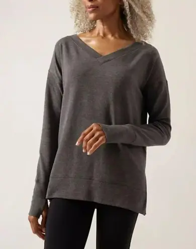 Athleta  Coaster Luxe V-Neck Sweatshirt Size XL