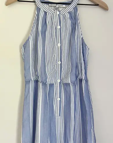 Collective Concepts Women’s Sleeveless Striped Maxi Dress Blue White Small