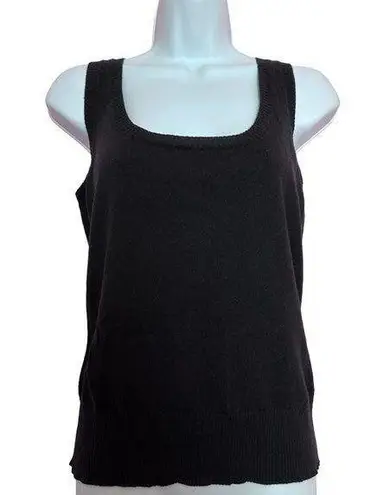 NWT Escada 100% Cashmere Knit Luxury neck tank Top Sweater size 40 M Black Size M