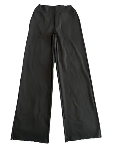 G4Free Wide Leg Business Pants Womens Size S (6) Black Pocketed Ponte Stretch