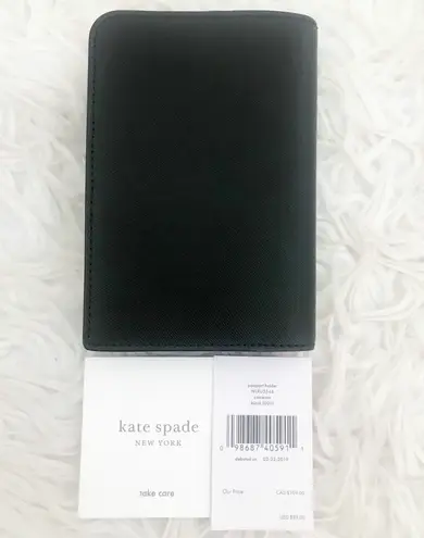 Kate Spade NWT  Black Passport Wallet