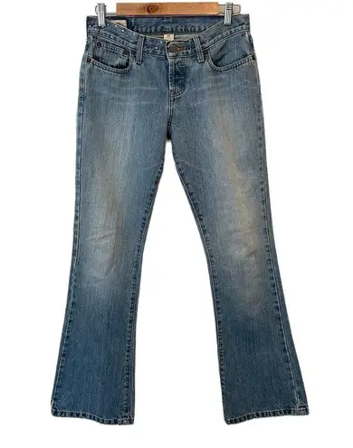 Abercrombie & Fitch Vintage Y2K  Low Rise Hip Hugger Embellished Bootcut Jeans