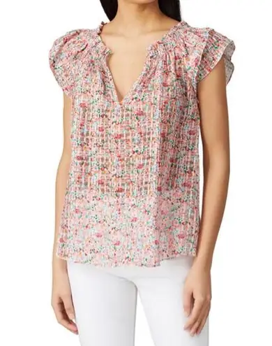 Shoshanna Pink Floral Elodia Top Size XS $295