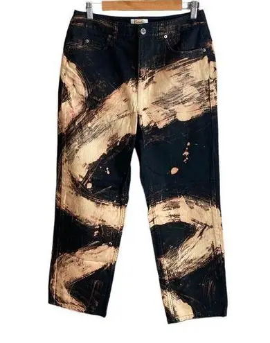 Talbots  art to wear bleach design denim