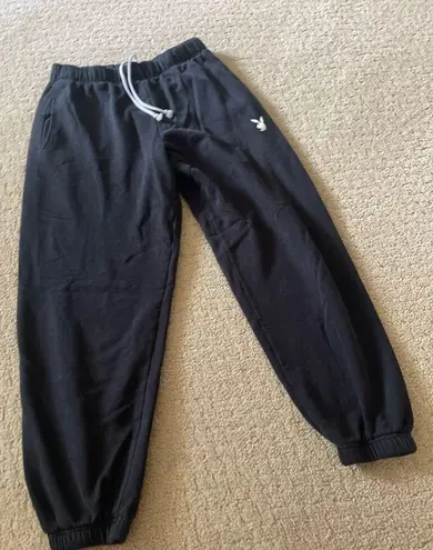 Playboy Pacsun x  black sweatpants joggers sz small