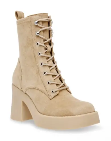 Steven By Steve Madden STEVEN NEW YORK Womens 8 Beena Combat Boot in Sand Tan NEW - Image 1