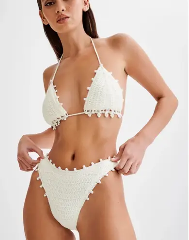 Meshki NWT Sadie Pearl Knit Bikini Bottom
