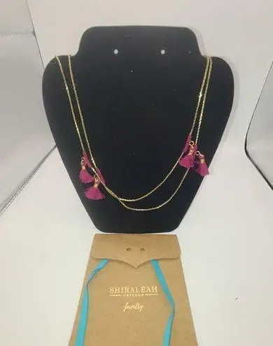 Shiraleah Magenta Lena Necklace.