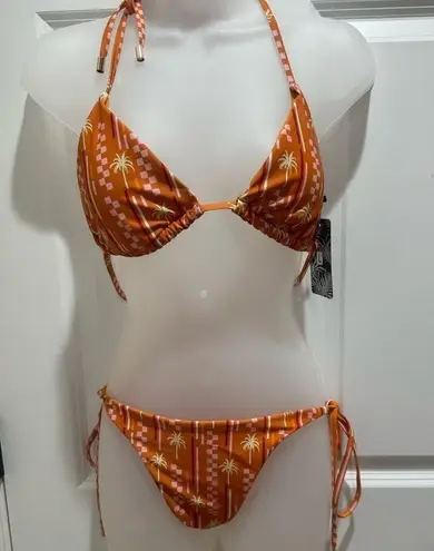 Escape To Paradise Bikini Size 14 Orange