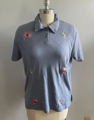 Jennifer Scott Vintage Floral Polo- Size Medium