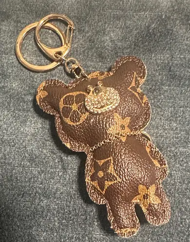 Cute fashion bear bag charm or keychain Brown