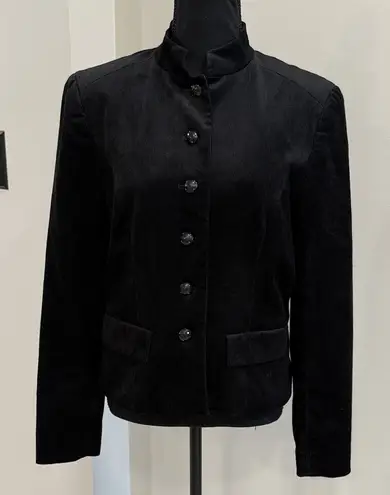 INC Black Corduroy blazer jacket like new with jeweled buttons size M Size M