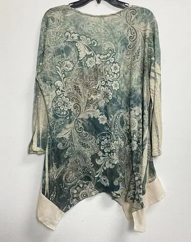 Cal Style Women’s XL Colorful Boho Style Shirt Fairycore Fairy AB Rhinestone